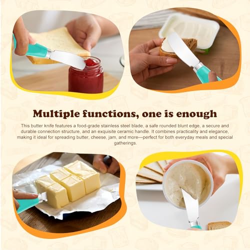 Stainless Steel Butter Spreader and Cheese Knife Set - 2 Pack