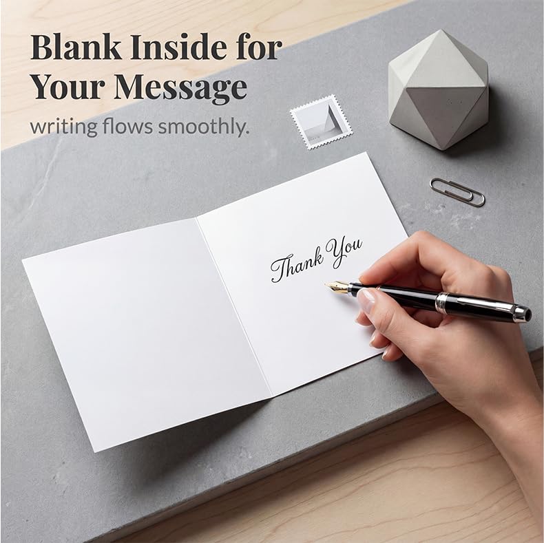 Funny Thank You Cards for Parents with Envelopes - 5.1 Inch Square