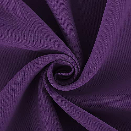 NICETOWN Royal Purple Blackout Curtains, 70" L, 2 Panels, Grommet Top