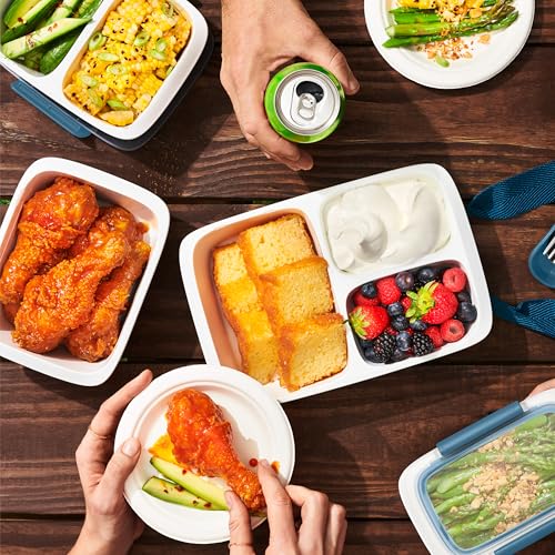 OXO Good Grips Prep & Go Leakproof Food Storage Container, 3.3 Cup, Ocean Blue