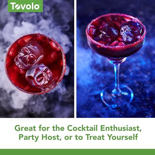 Tovolo Skull Ice Molds Set of 2 - Creative Silicone Drink Chillers