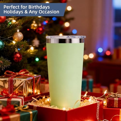 GGQ 20oz Lavender Travel Coffee Tumbler - Stainless Steel, Double Wall Insulated