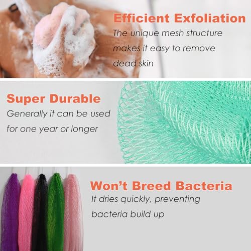 Authentic African Exfoliating Net Sponge with Handles - Light Green