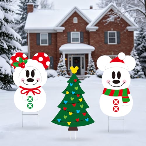 Christmas Yard Signs Decorations 3PCS Outdoor Holiday Lawn Display