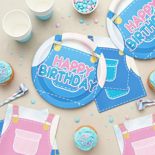 40-Piece Cartoon Animal Party Supplies: Disposable Paper Plates and Napkins