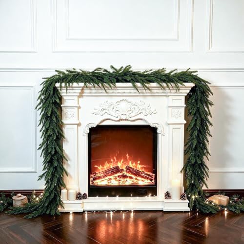 6 Ft Artificial Christmas Garland for Mantel, Stairs, Door & Table - Unlit