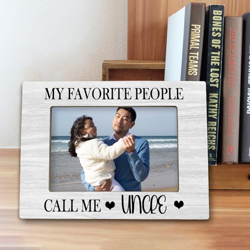Wooden 4x6 Picture Frame - Perfect Gift for Uncle
