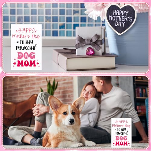 Funny Mother's Day Card for Dog Mom with Red Envelope 4x6