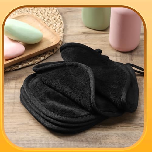 SynHHergyx Reusable Makeup Remover Cloths 12-Pack with Mesh Bag