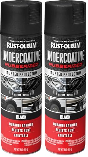 Rust-Oleum Rubberized Undercoating Spray - 15 oz, Pack of 2