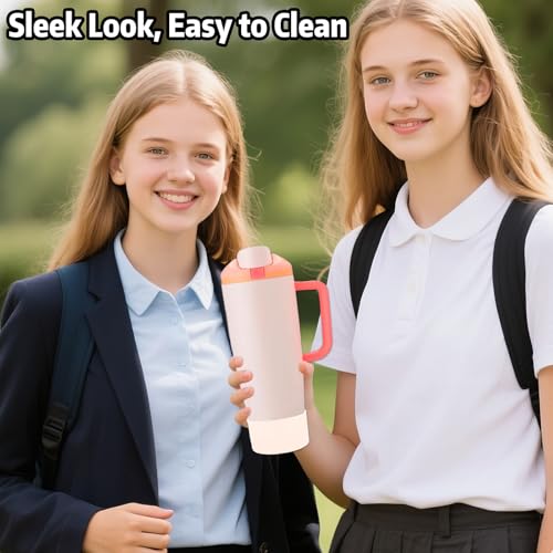 2-Pack Protective Silicone Boots for Owala 30oz & 40oz FreeSip Sway Bottles & Tumblers?High-Quality, Easy-Remove Large Opening, Stability & Scratch Protection (Light Pink)