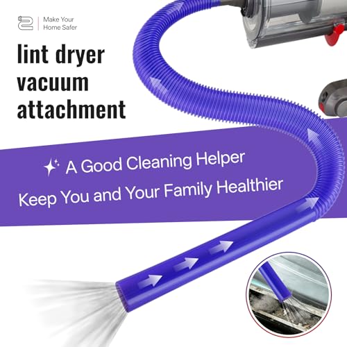 Dryer Vent Vacuum Hose Tool - Flexible Lint Remover Attachment
