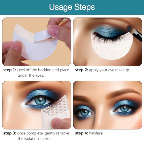 Kootinn 150 Pcs Eyeshadow Shields and Stencils for Makeup Residue