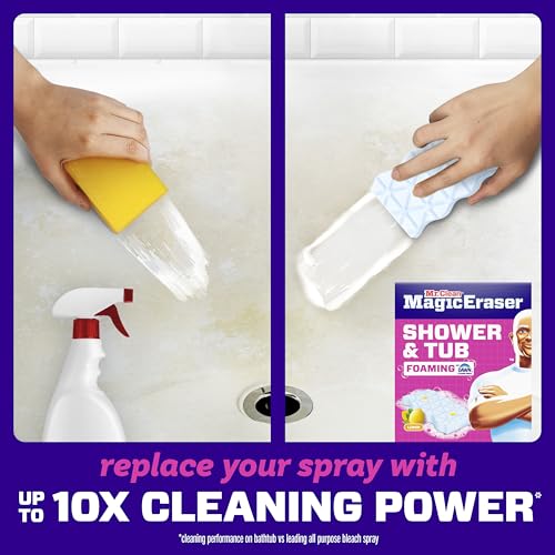 Mr. Clean Magic Eraser Shower & Tub Foaming Sponges, 6 Count (Pack of 4)