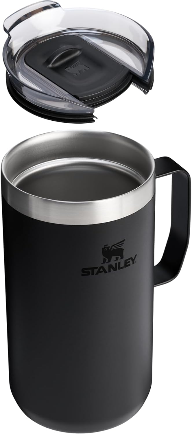 STANLEY Everyday Camp Mug - Insulated Stainless Steel | Drink Through Lid for Coffee & Tea
