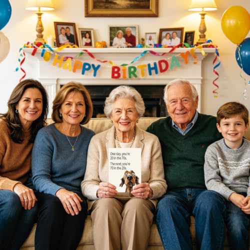Funny 70th Birthday Card for Men and Women - Heartfelt Humor