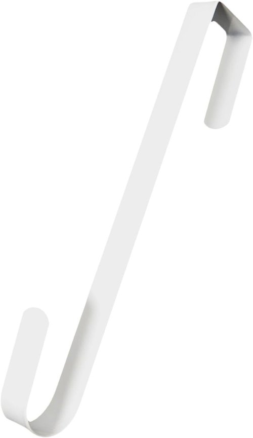 AnapoliZ Wreath Hooks - Elegant Metal Door Hanger for Coats, Towels & Holiday Decor | Sturdy White Design (1 Piece)