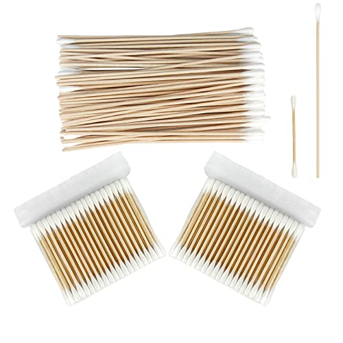 Eyxformula 300 Pcs Pet Cotton Swabs Set - Organic Bamboo Buds with Extra Long Sticks for Dogs and Cats