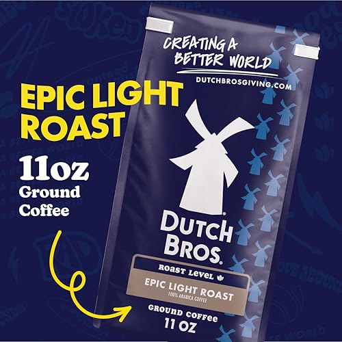 Dutch Bros Epic Light Roast Ground Coffee, 11oz Bag (Pack of 2)