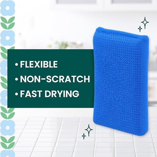Scotch-Brite Blooms Dobie Non-Scratch Dish Sponge, 2 Pack