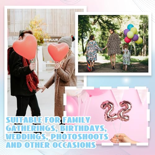20 Pcs Balloon Holder Sticks with Cups – 12.4 Inch Clear Plastic Sticks