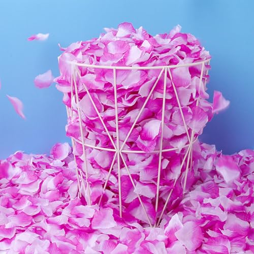 1000 Pcs Purple Gradient Artificial Silk Rose Petals for Weddings