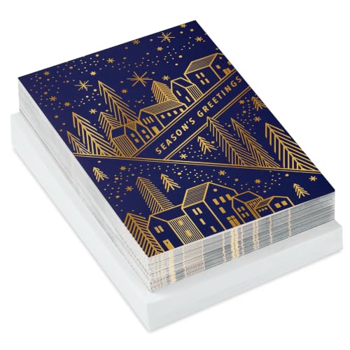 Hallmark Christmas Boxed Greeting Cards with Envelopes 40-Pack Season's Greetings