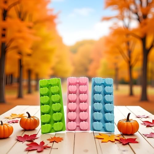 Thanksgiving Silicone Candy Molds - Pumpkin & Maple Leaf Shapes