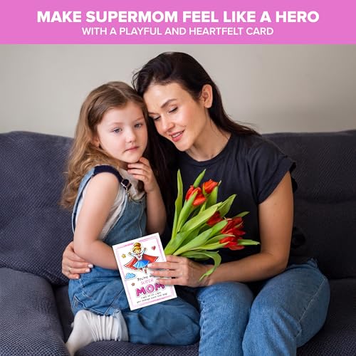 5x7 Mother's Day Card from Kids with Matching Envelope & Stickers