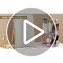 2-Tier Non-Skid Acrylic Lazy Susan - Rotating Spice Rack Organizer, 9.25"