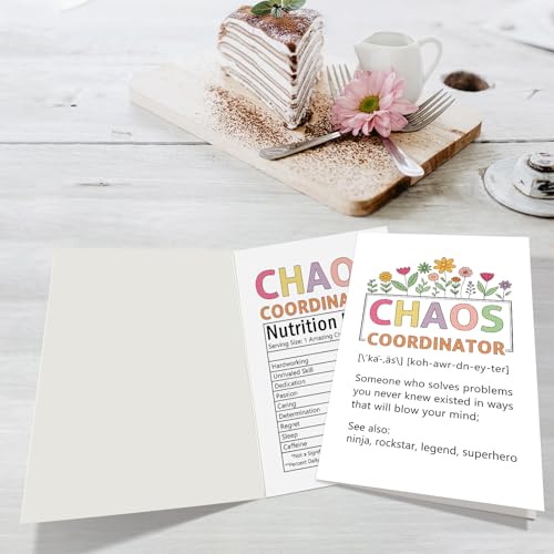 Funny Boss's Day Greeting Card - Chaos Coordinator Boss Gift