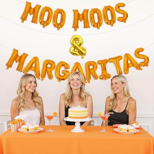 Moo Moos & Margaritas Balloon Banner for Bridal Showers & Parties