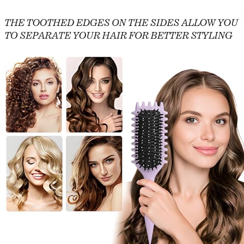 Curly Hair Brush Vented Anti Frizz Styling Detangler for Curls