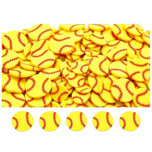 Softball Polymer Clay Slices 5mm for Slime and Nail Art Crafts 10g
