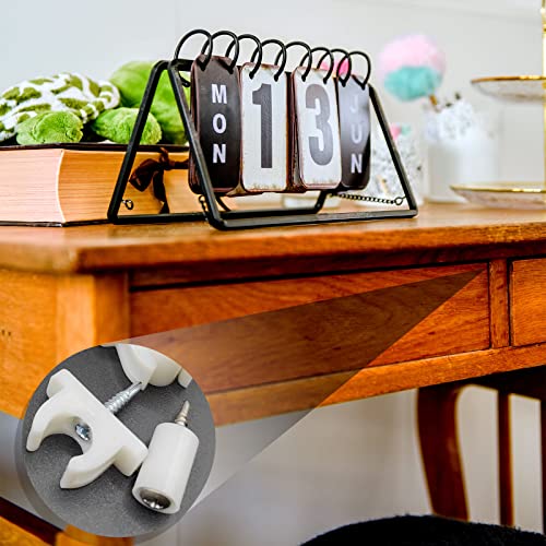 Fallingstar Universal False Drawer Front Clips - 4 White Fasteners with Screws