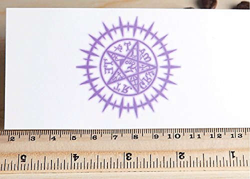 Japanese Anime Purple Temporary Waterproof Tattoo Sticker Cosplay Prop