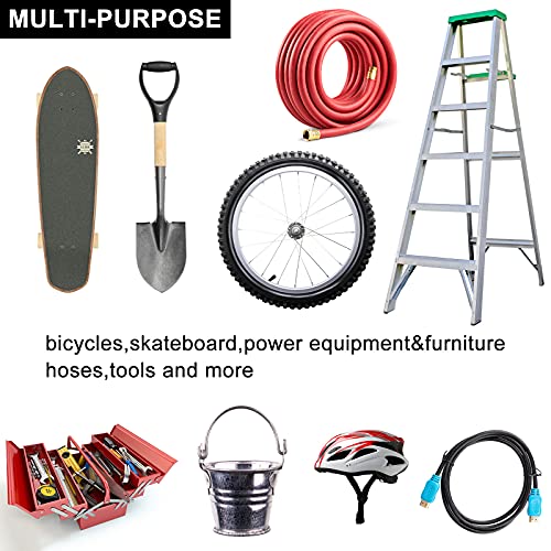 Heavy Duty Bicycle Wall Mount Hooks Set - Easy Install Bike Storage Gear