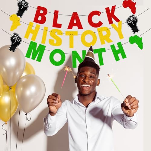 Black History Month Banner African American Party Decorations Backdrop