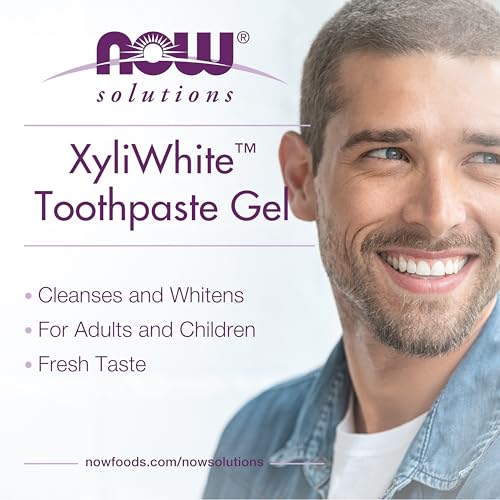NOW Foods XyliWhite Fluoride-Free Toothpaste Gel Refreshmint 6.4 oz