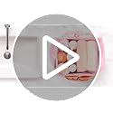 Famichan Mesh Shower Caddy with Drawstring - Portable Bath Organizer for College, Camping & Travel - Pink