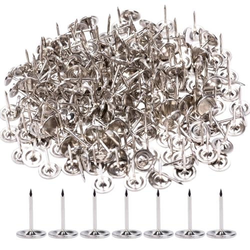 Silver Upholstery Nails Tacks 11x17mm Flat Head 200pcs for Furniture DIY