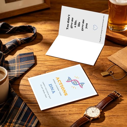 Heartfelt DNA Father's Day Card for Stepdad | Ogeby