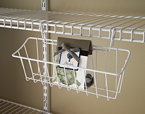 Packet Pal Wire Basket for Organizing Small Items - White