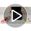 Tenot Insulated Lunch Bag for Kids - Medium, Black Thermal Tote