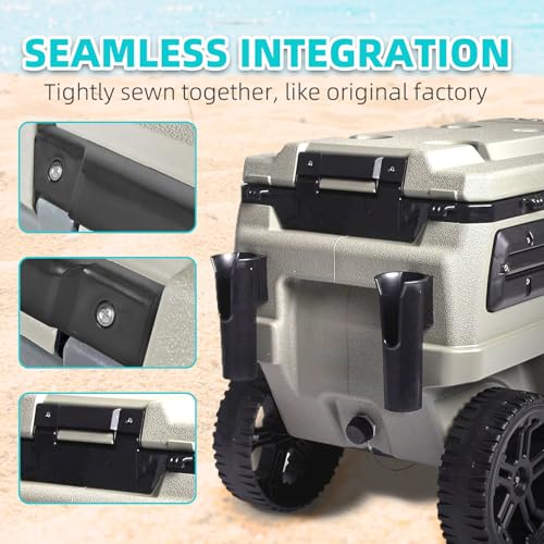 2PCS Heavy-Duty Snap-On Hinges & Screws Kit for Igloo Trailmate Journey 70 Qt Cooler - OEM Replacement Hinges & Accessories