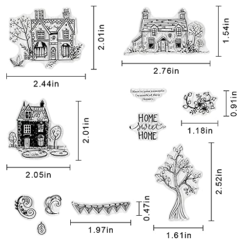 Fall Clear Stamps Set for Card Making & Scrapbooking