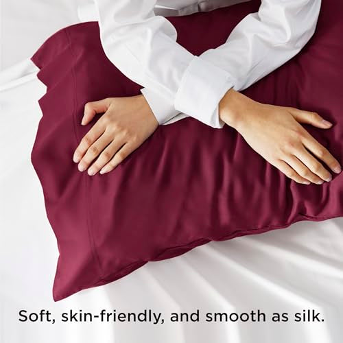 Bedsure Bamboo Rayon Cooling Pillowcases Set of 2 - Queen Size