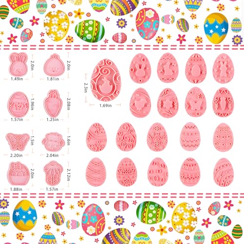 27-Piece Easter Cookie Cutter Set - Safe & Easy to Clean