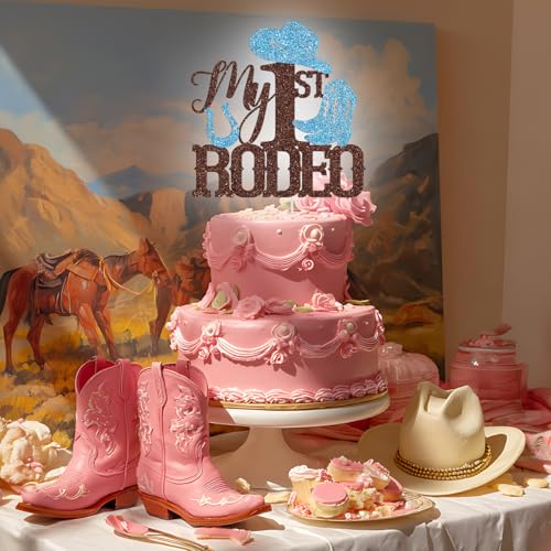 My 1st Rodeo Cake Topper - Western Cowboy Birthday Decor