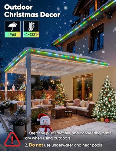 LED Strip Lights RGB+IC with Warm & Cool White, 65ft/20m